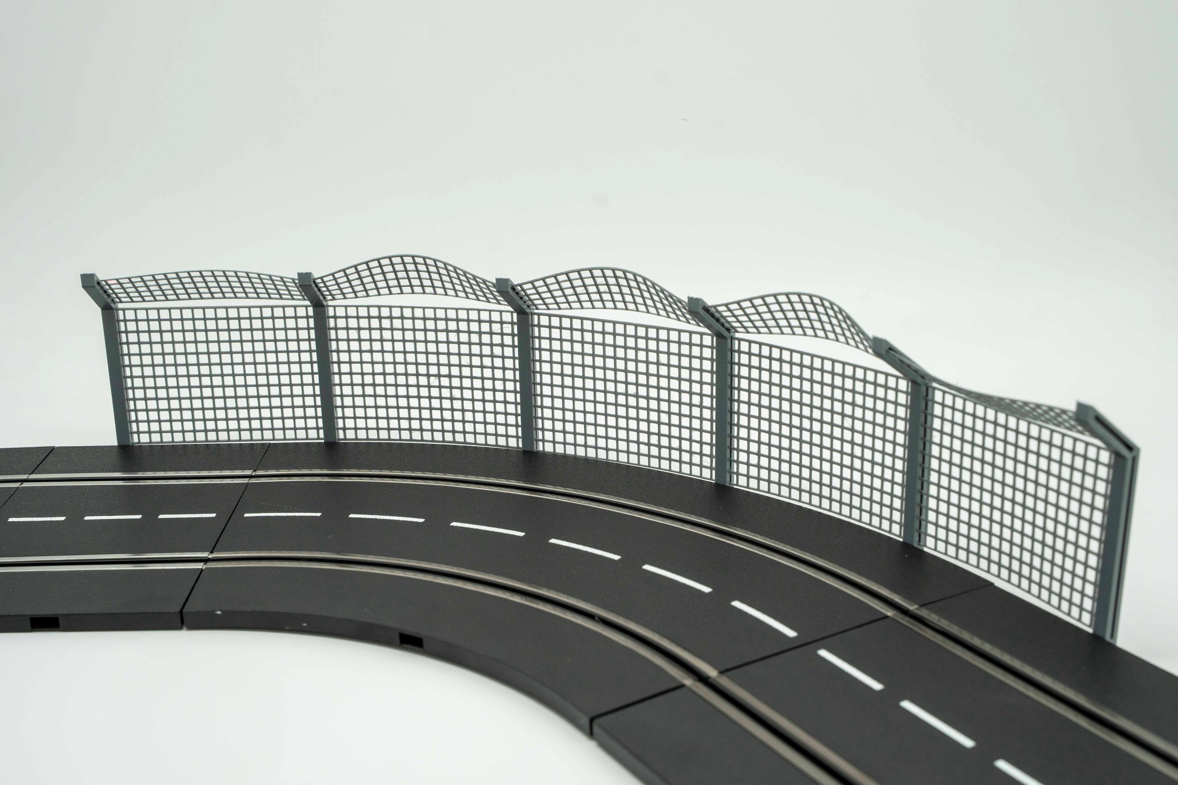 Streckenzaun für Slotcar-Rennbahnen 1:32 & 1:24 Passend für Carrera
