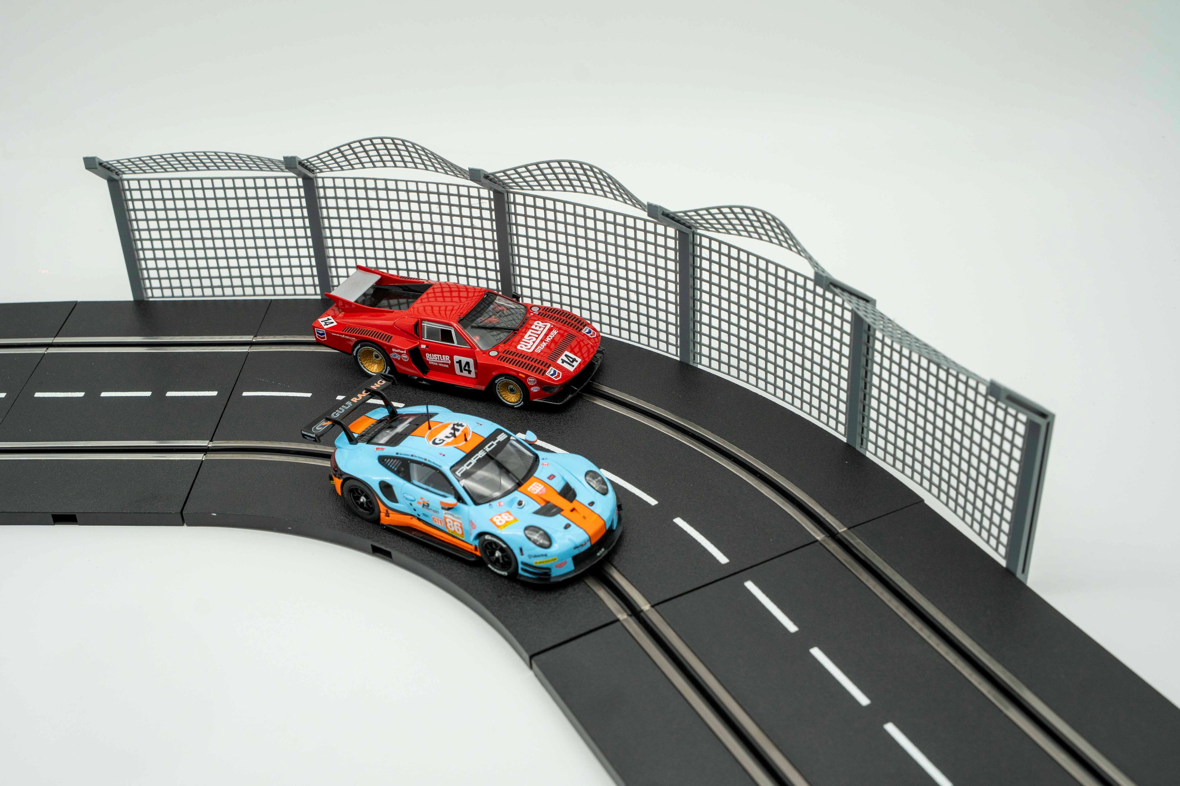 Streckenzaun für Slotcar-Rennbahnen 1:32 & 1:24 Passend für Carrera