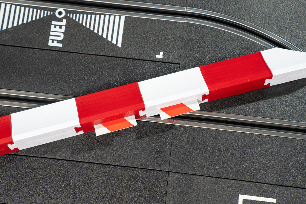 Modulare Pitlane & Boxengassen-Mauer für Slotcar-Rennbahn 1:32 passend für Carrera