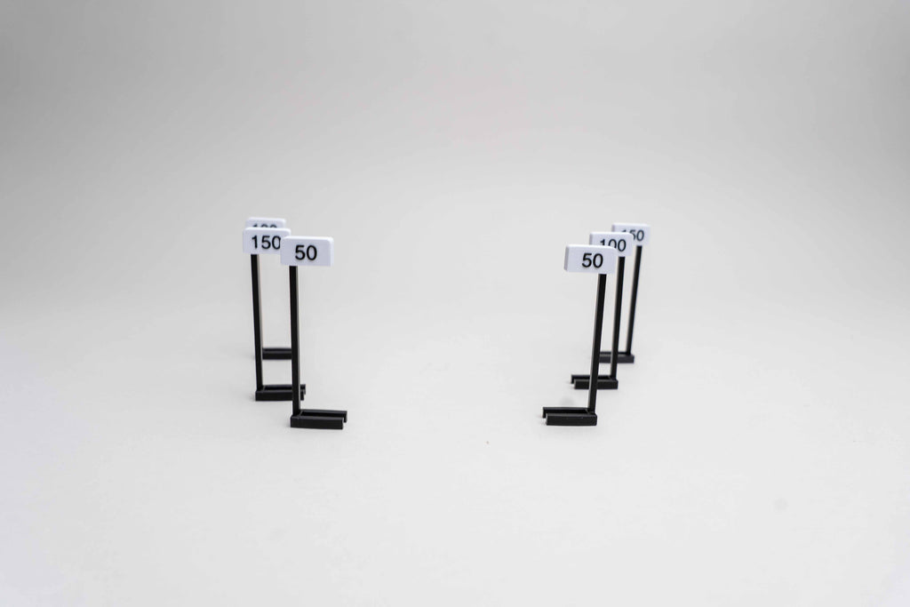 Slotcar Bremsschilder für Slotcar-Rennbahnen 1:32 / 1:24Passend für Carrera