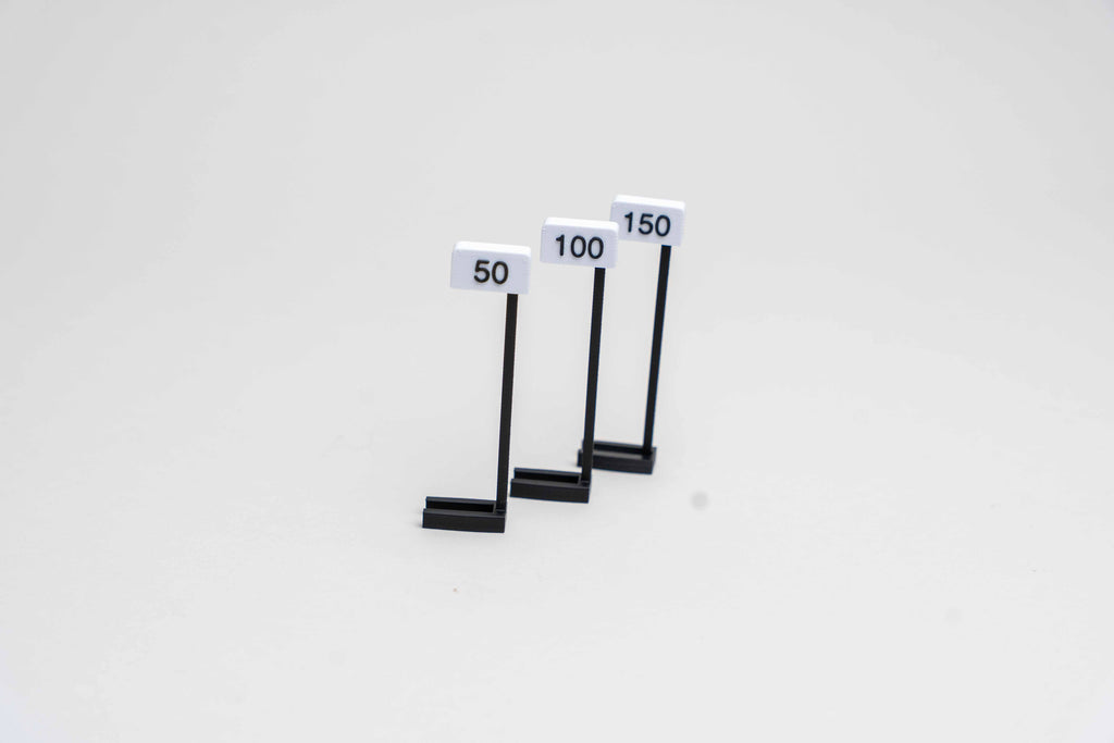 Slotcar Bremsschilder für Slotcar-Rennbahnen 1:32 / 1:24Passend für Carrera